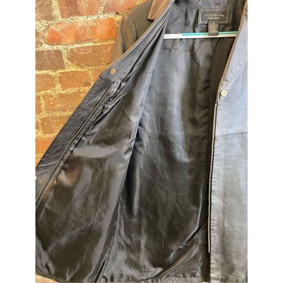 Croft & Barrow Black Lambskin Leather Full Zip Jacket Women’s Medium - Picture 8 of 12
